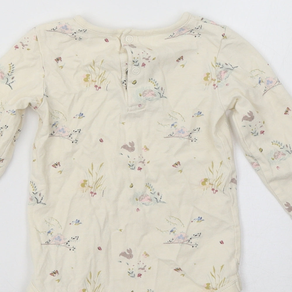 TU Baby Ivory Floral  Romper One-Piece Size 18-24 Months