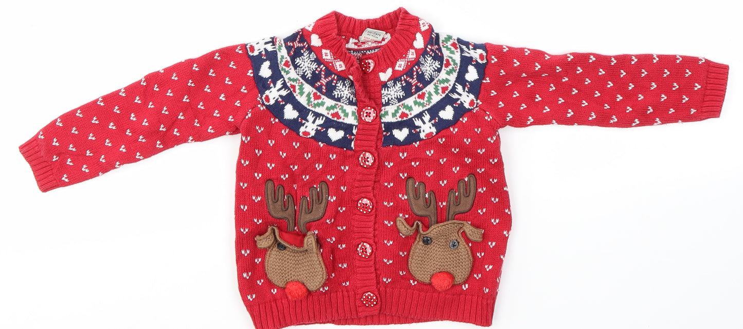 TU Baby Multicoloured   Pullover Jumper Size 18-24 Months  - Christmas