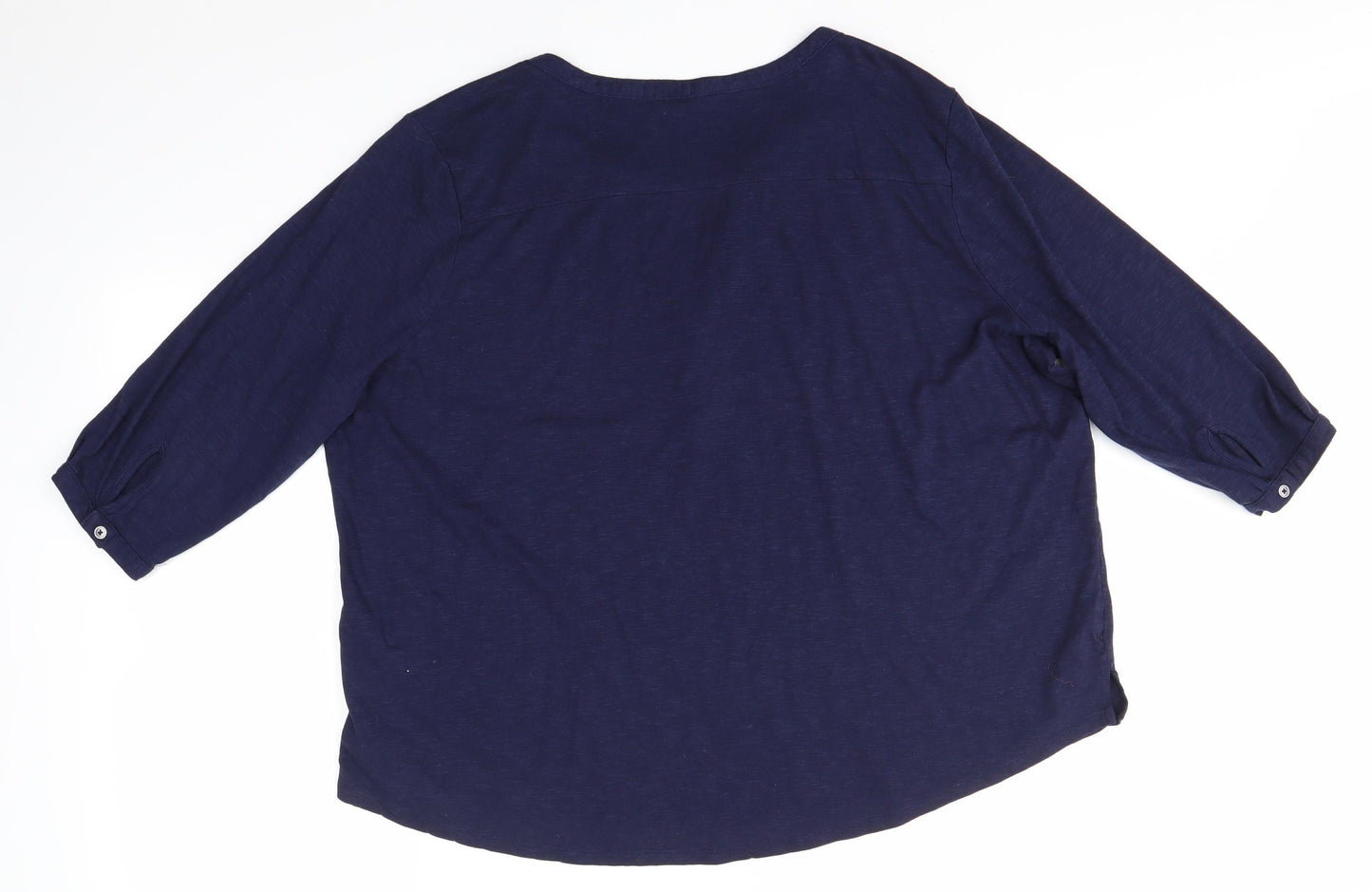 Nutmeg Womens Blue   Basic Blouse Size 22