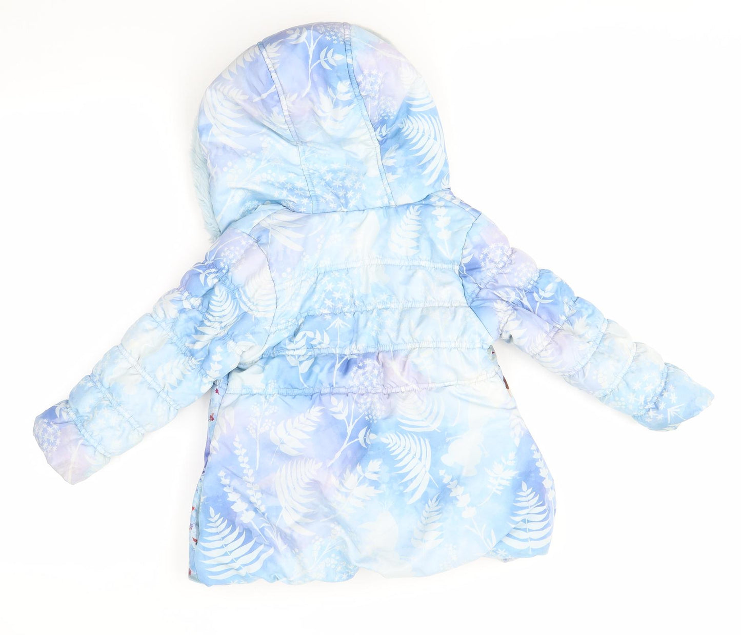Debenhams Girls Blue   Overcoat Coat Size 2-3 Years  - Frozen
