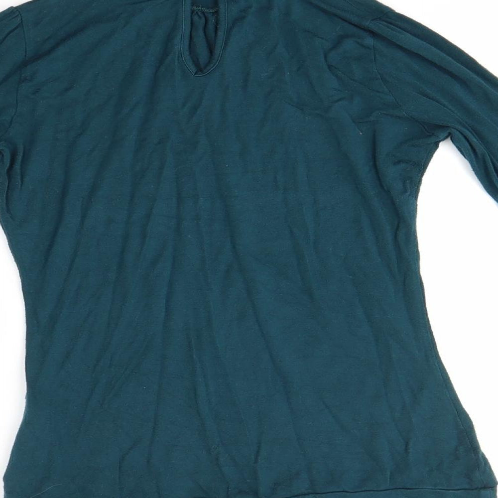 Warehouse Womens Green   Basic Blouse Size 6