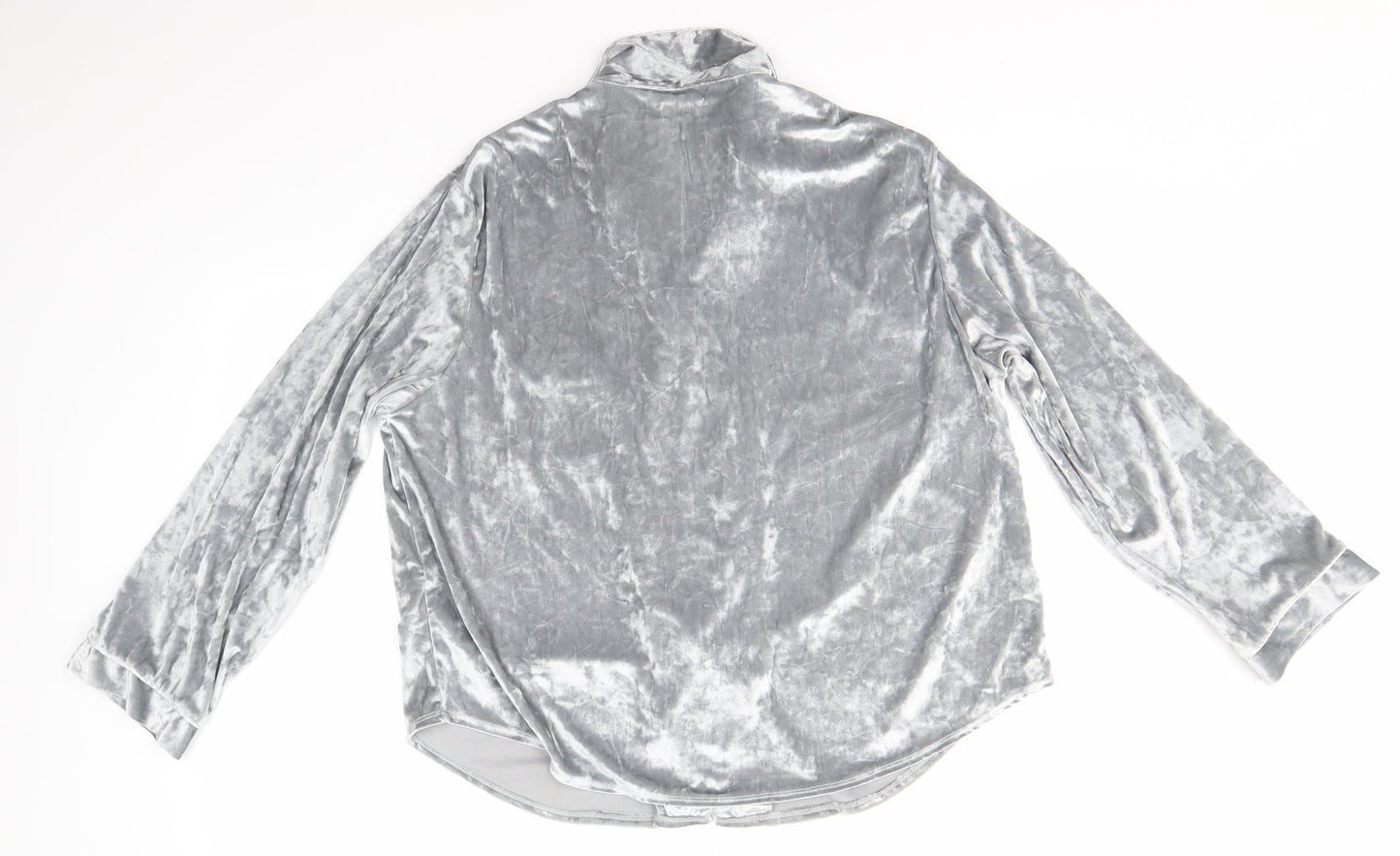 La Mode Womens Silver Solid  Top Pyjama Top Size 14