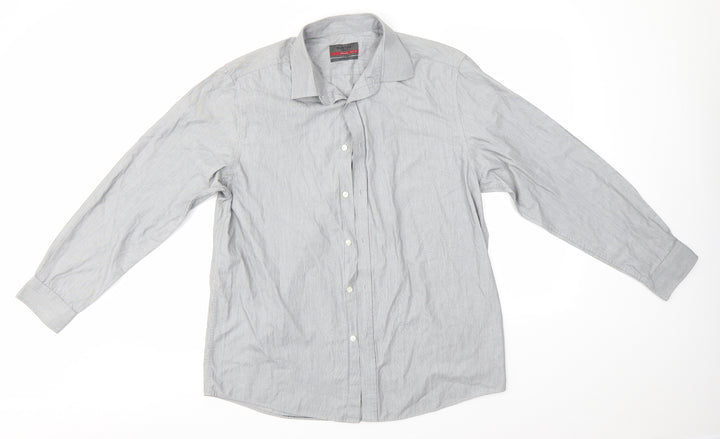 Burton Mens Grey    Button-Up Size L