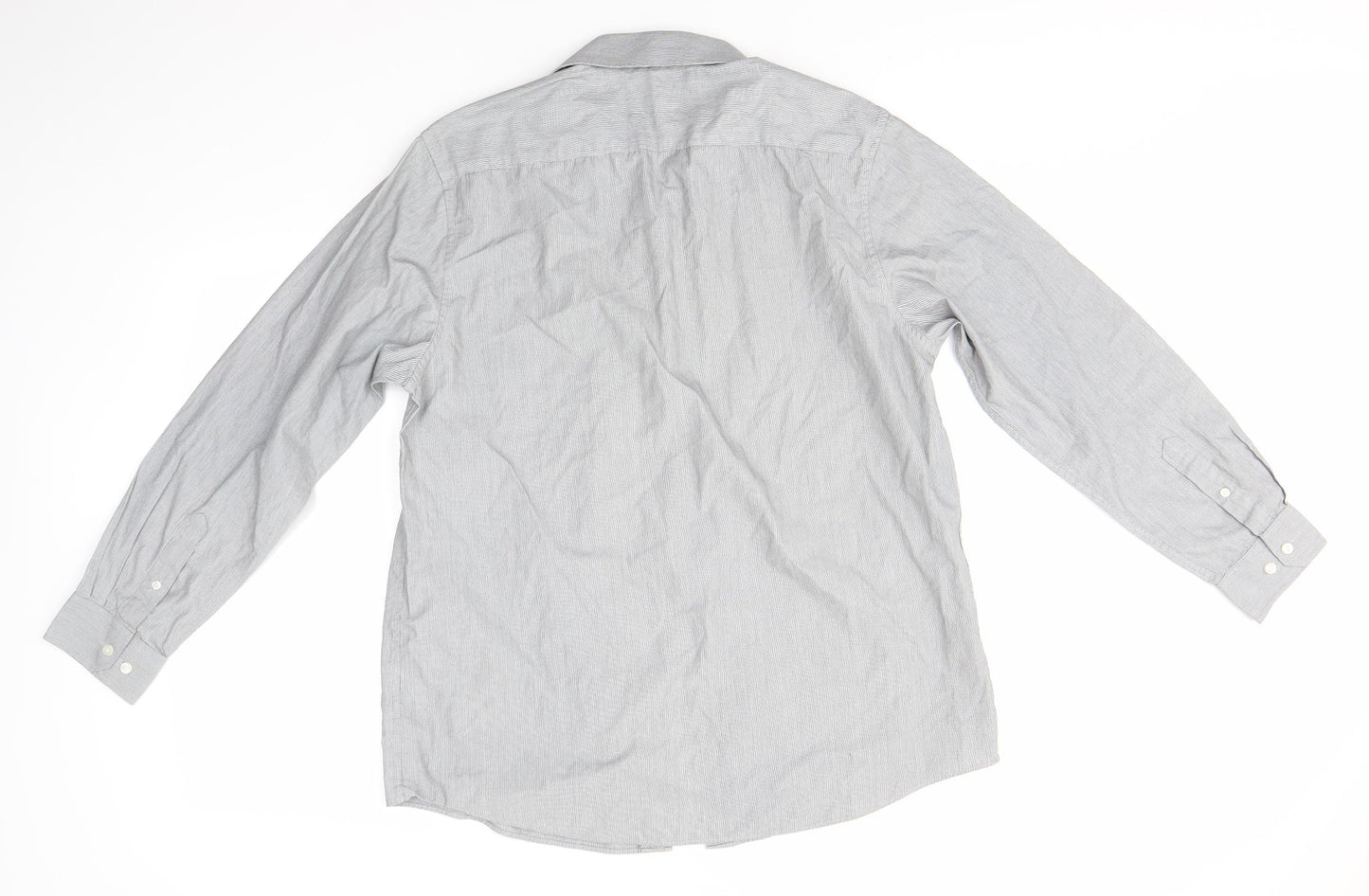 Burton Mens Grey    Button-Up Size L