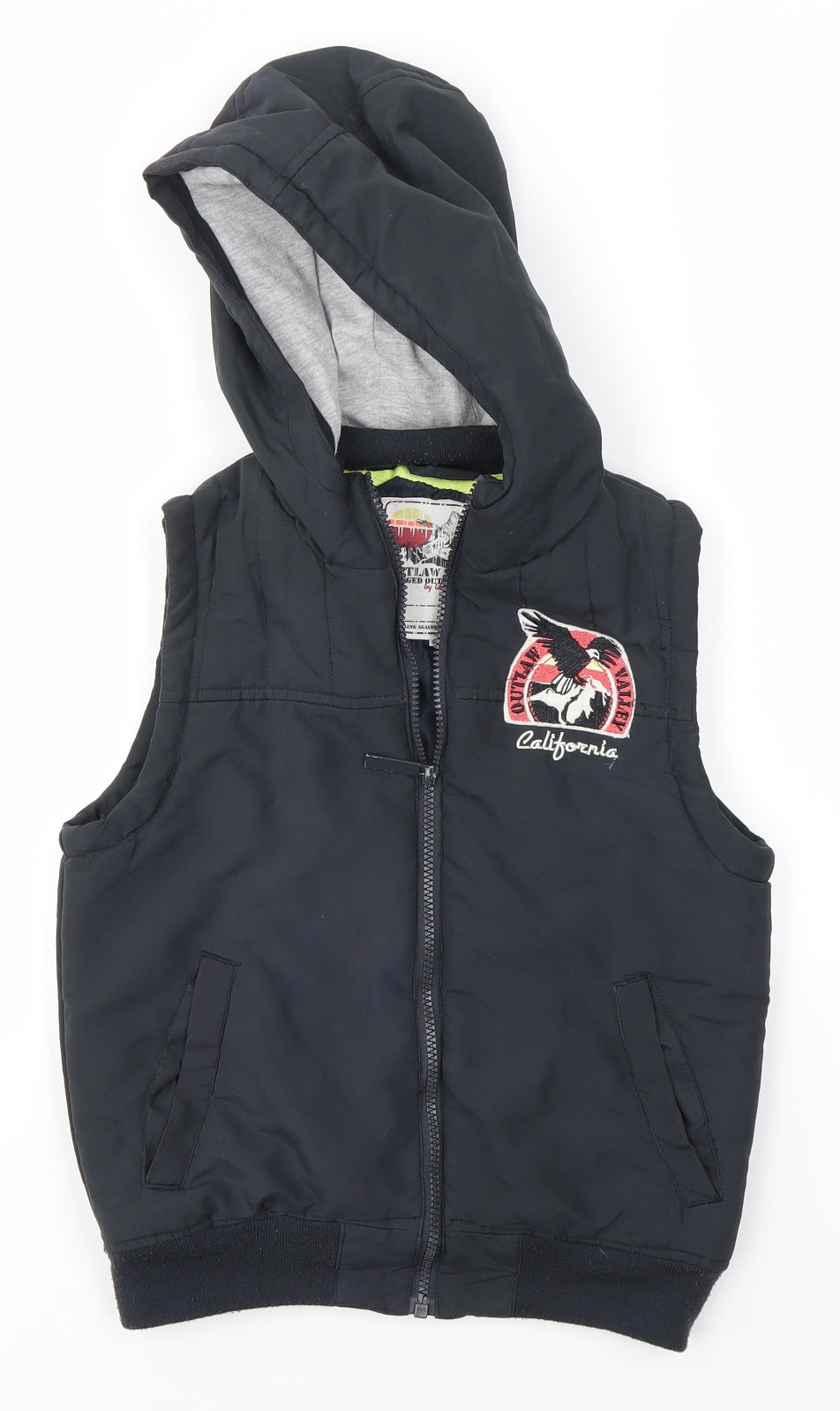 Urban Outlaws Boys Grey   Gilet Jacket Size 9-10 Years