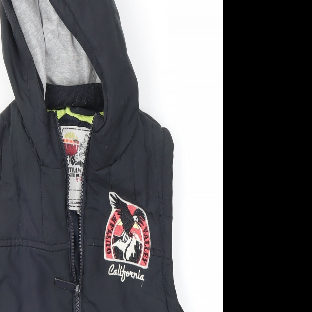 Urban Outlaws Boys Grey   Gilet Jacket Size 9-10 Years