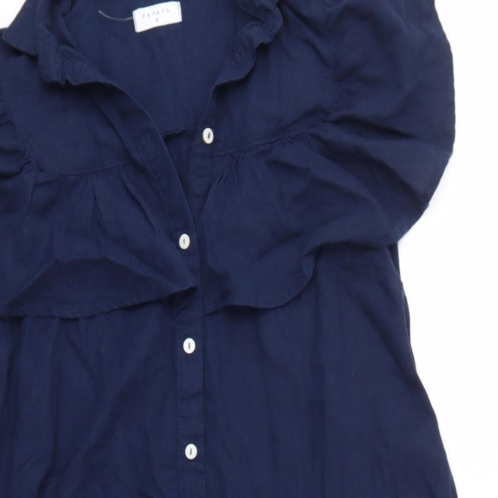 Matalan Womens Blue   Shirt Dress  Size 12