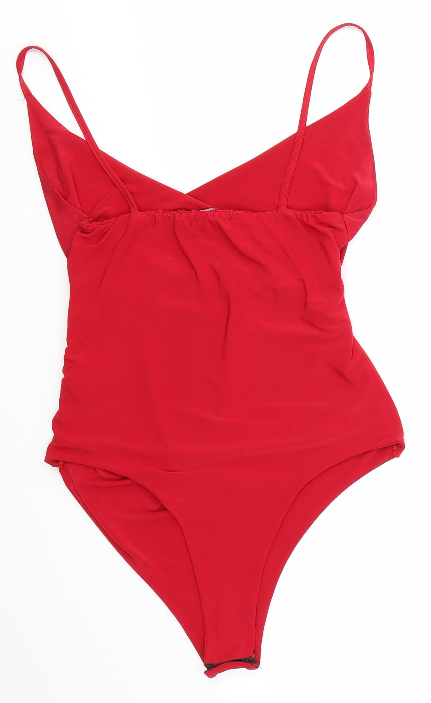 PRETTYLITTLETHING Womens Red   Bodysuit One-Piece Size 12