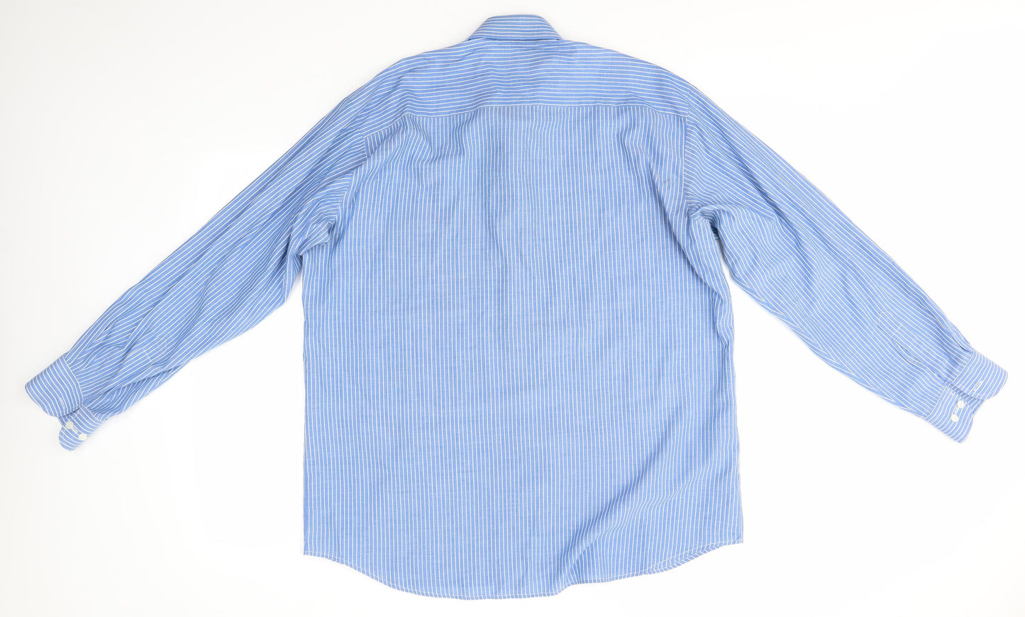 Berkertex Mens Blue Striped   Dress Shirt Size 16.5