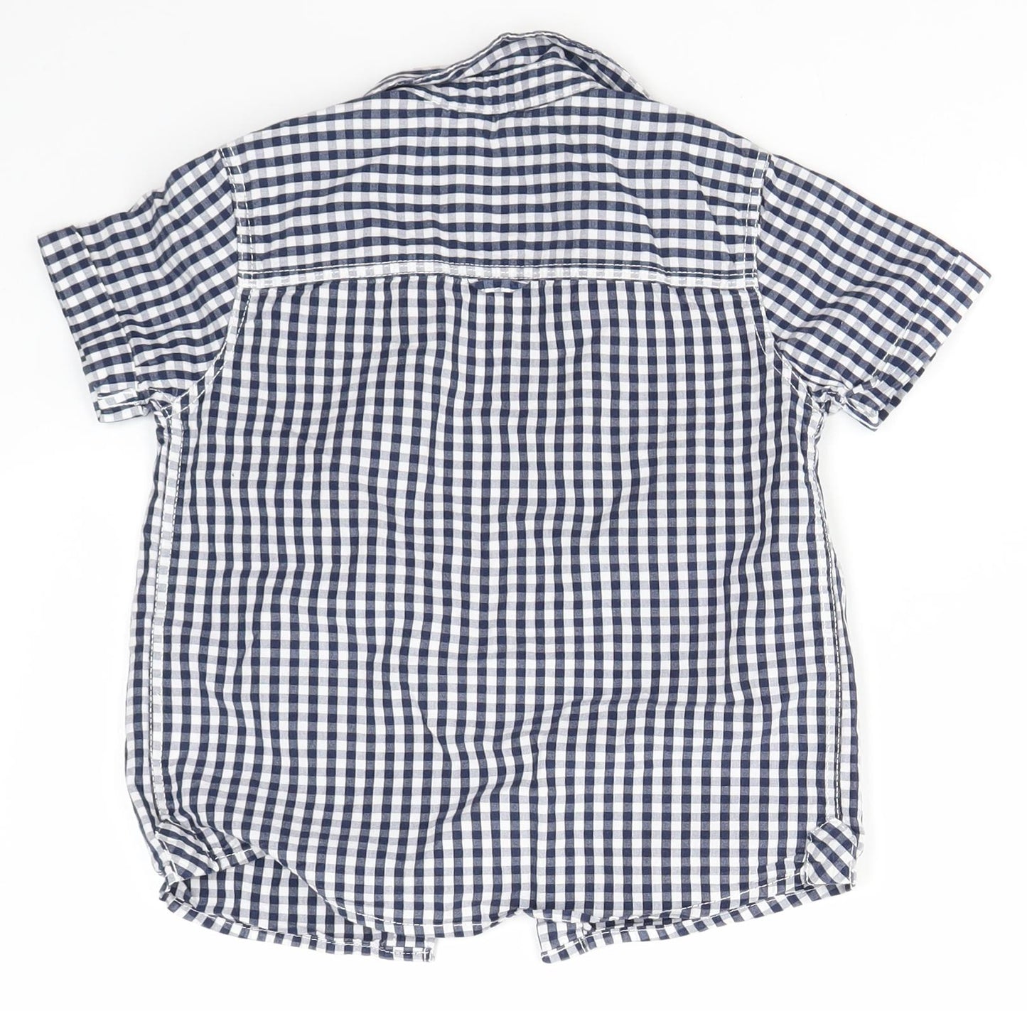 NEXT Boys Blue Check  Basic Button-Up Size 5 Years