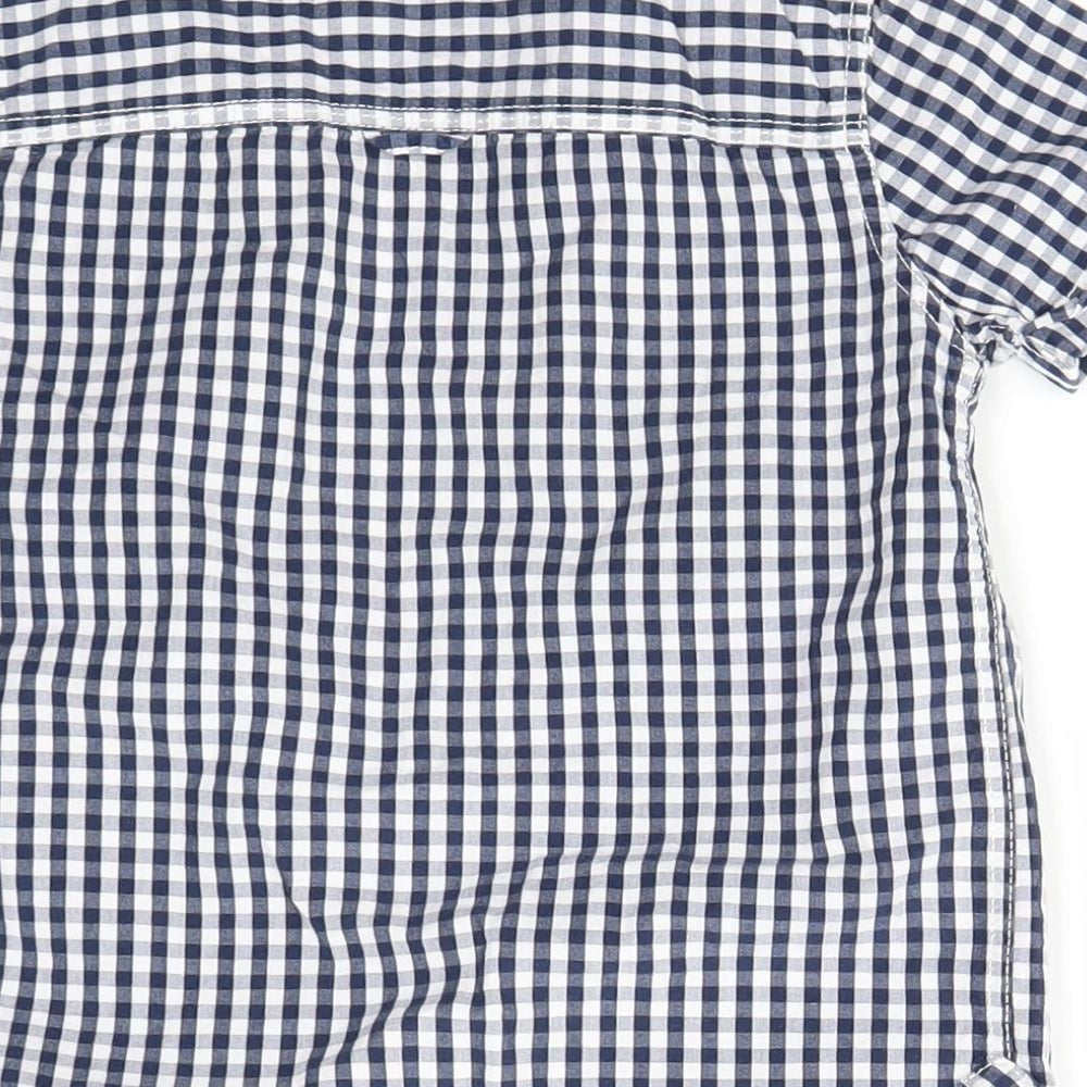 NEXT Boys Blue Check  Basic Button-Up Size 5 Years