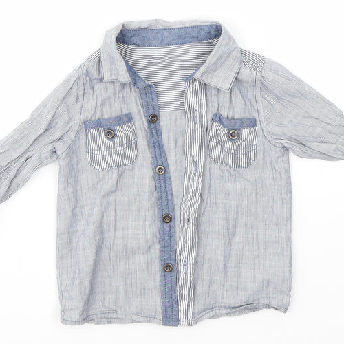 George Baby Grey   Basic Button-Up Size 12-18 Months
