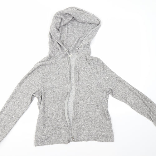 H&M Womens Grey   Full Zip Hoodie Size L