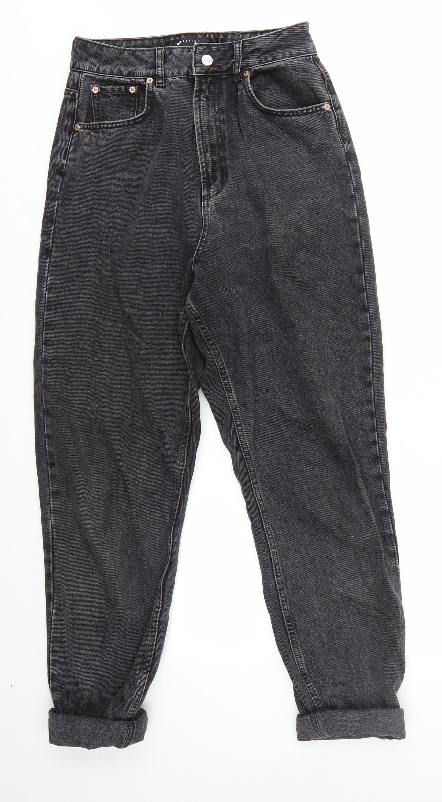 ASOS Womens Grey   Mom Jeans Size 28 in L36 in
