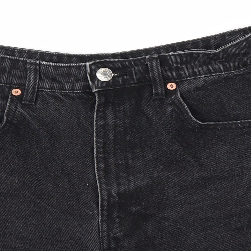 Zara Womens Grey   Boyfriend Shorts Size 10