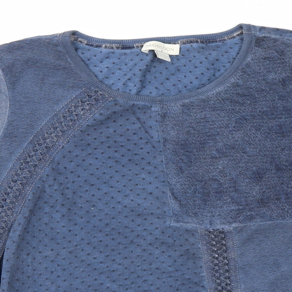 Monsoon Womens Blue   Basic Blouse Size 12