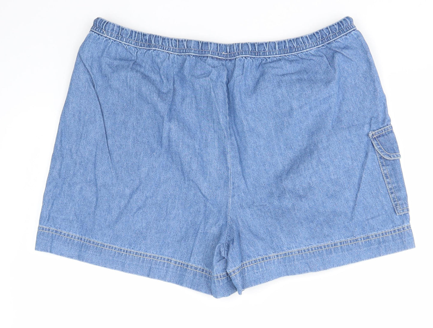 Faded Glory Womens Blue   Boyfriend Shorts Size L