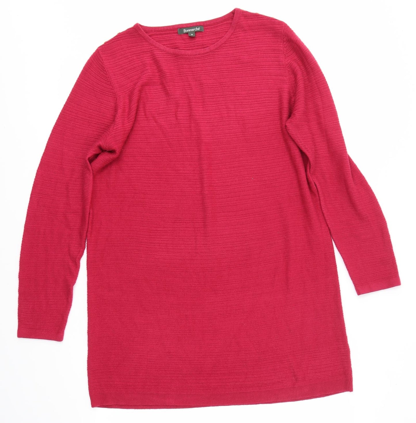 Bonmarché Womens Pink   Jumper Dress  Size 18