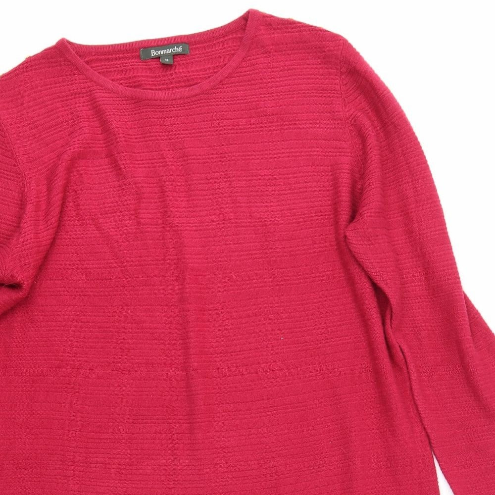 Bonmarché Womens Pink   Jumper Dress  Size 18