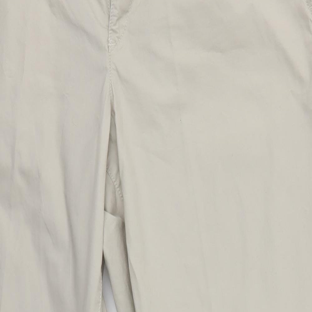 M&S Womens Beige   Dress Pants Trousers Size 16 L28 in