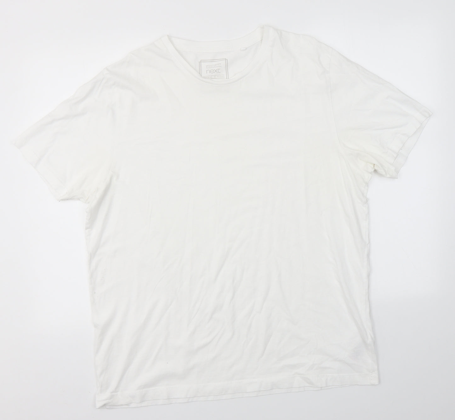 NEXT Mens White    T-Shirt Size XL