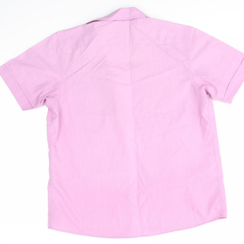 George Mens Purple    Button-Up Size L