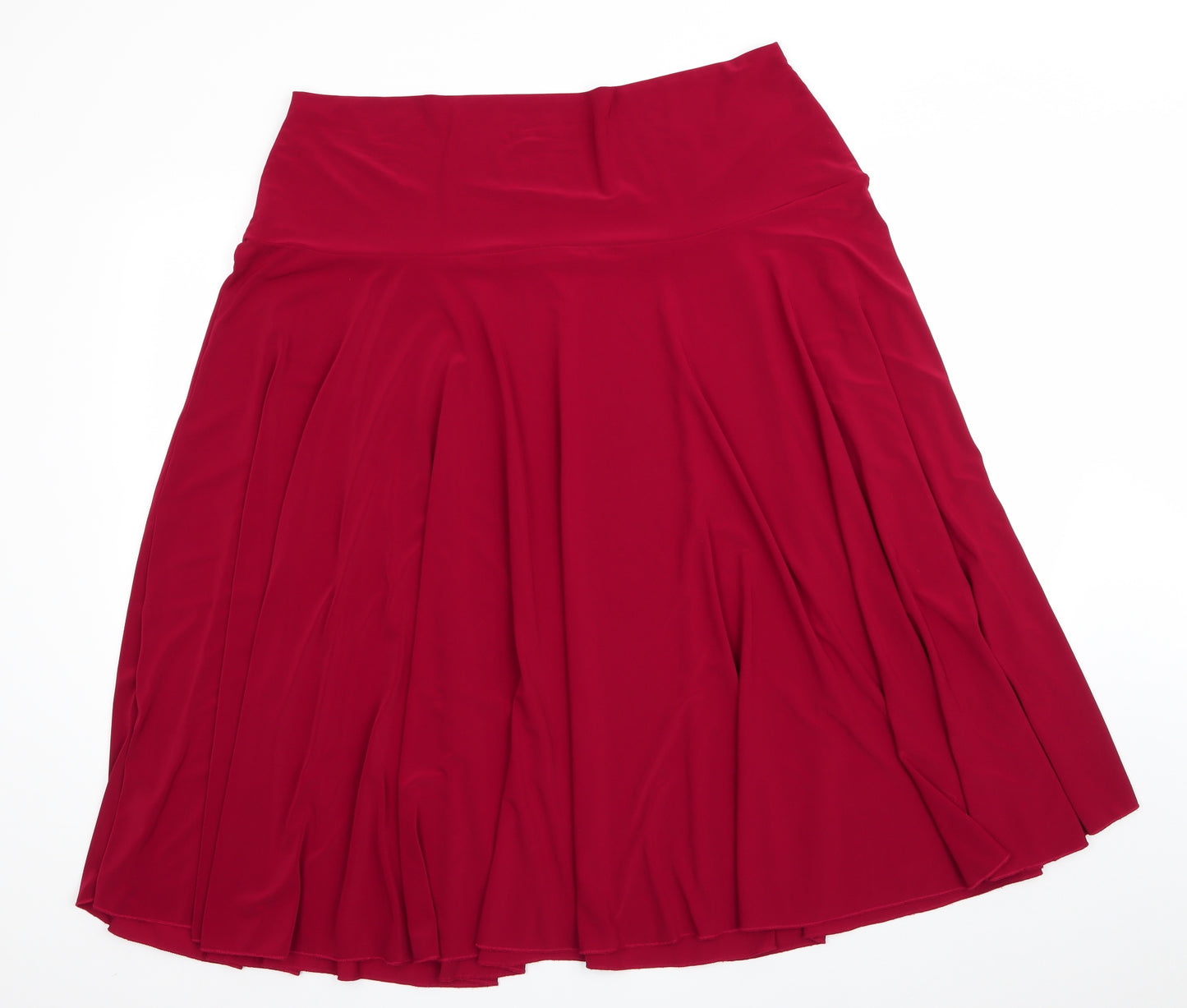 Preworn Womens Red   Flare Skirt