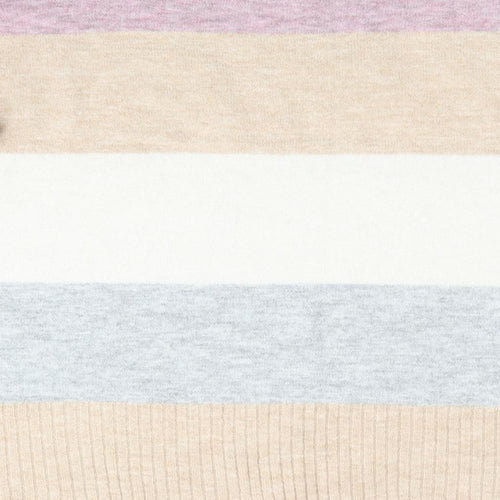 TU Womens Beige Striped  Pullover Jumper Size 20  - Pink Beige Grey Ivory Stripes