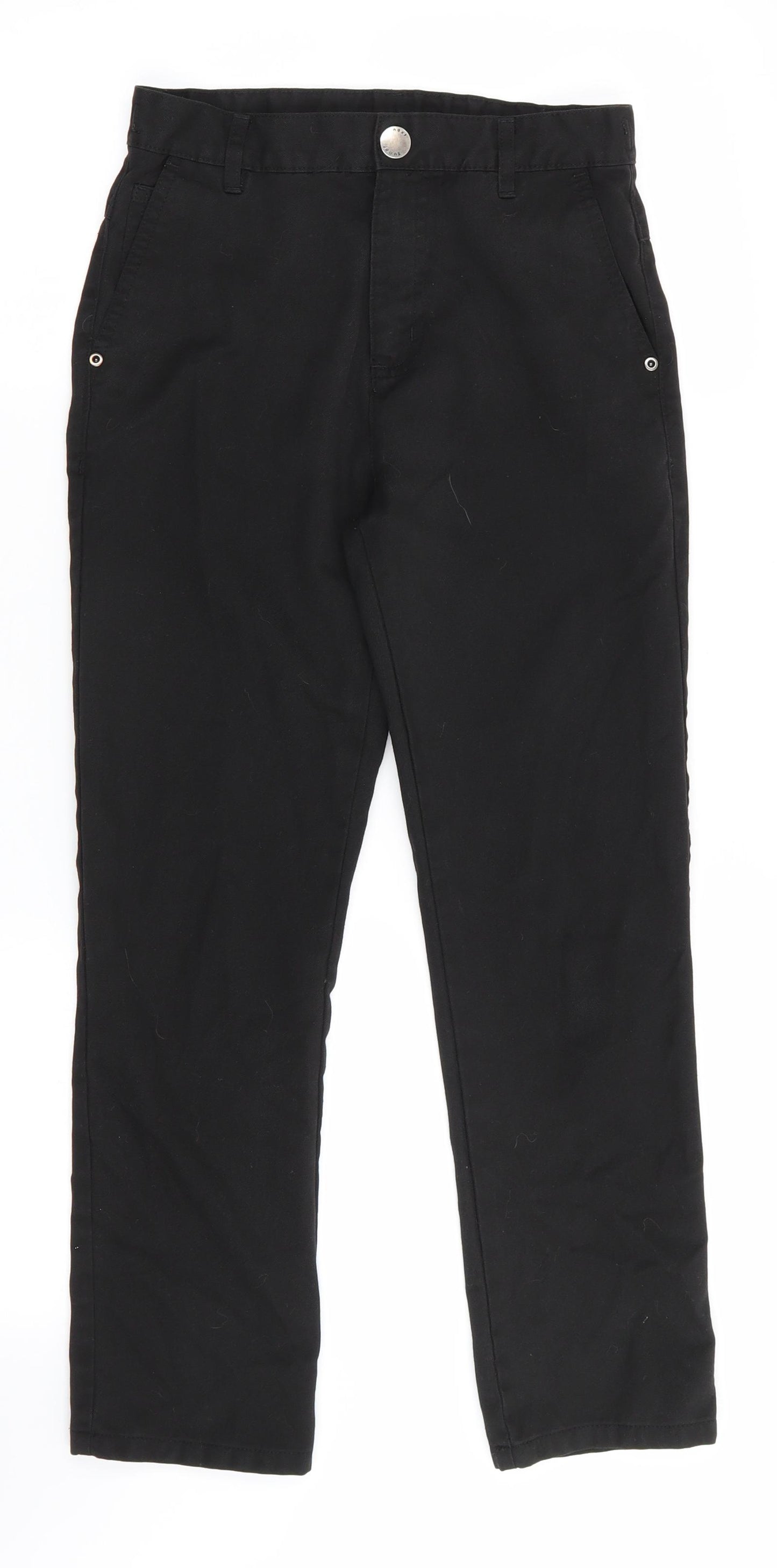Next School Boys Black   Chino Trousers Size 12 Years - School Trousers