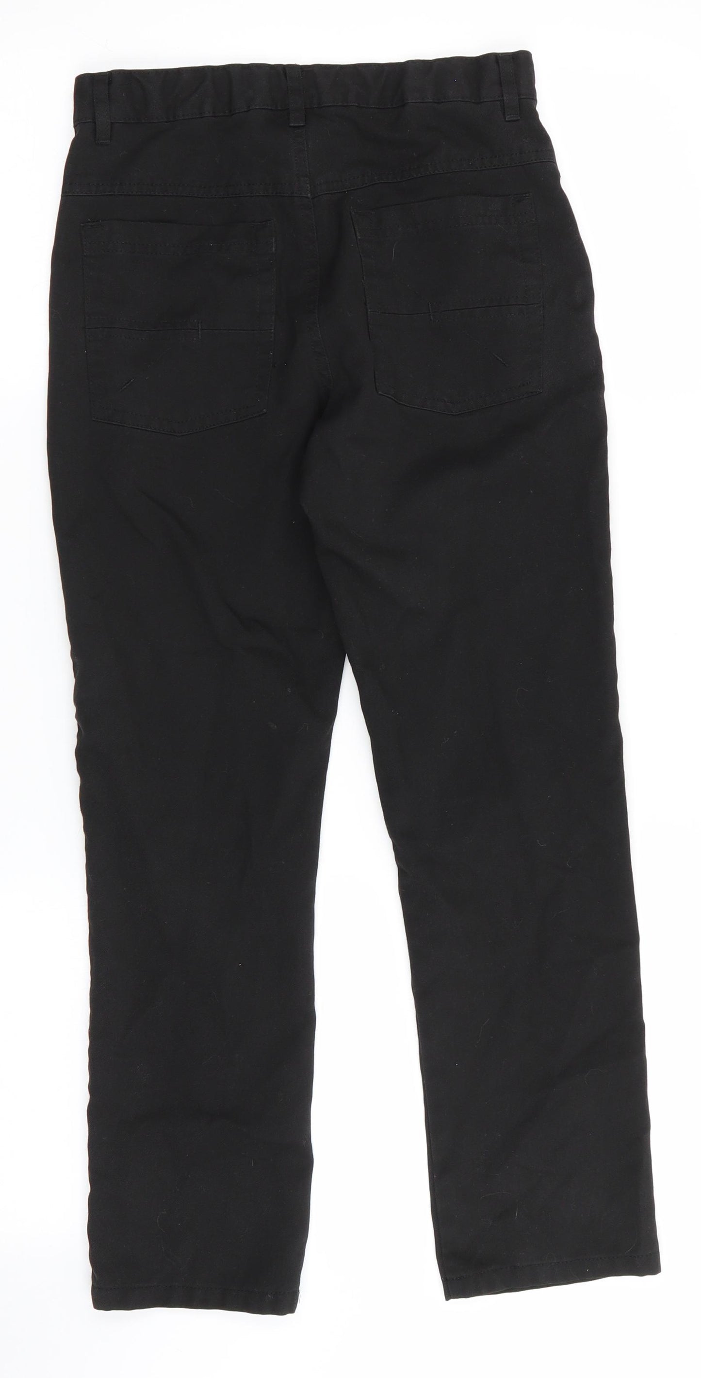 Next School Boys Black   Chino Trousers Size 12 Years - School Trousers