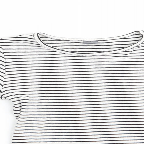 NEXT Girls Black Striped  Basic Casual Size 11 Years  - Black & White Stripe