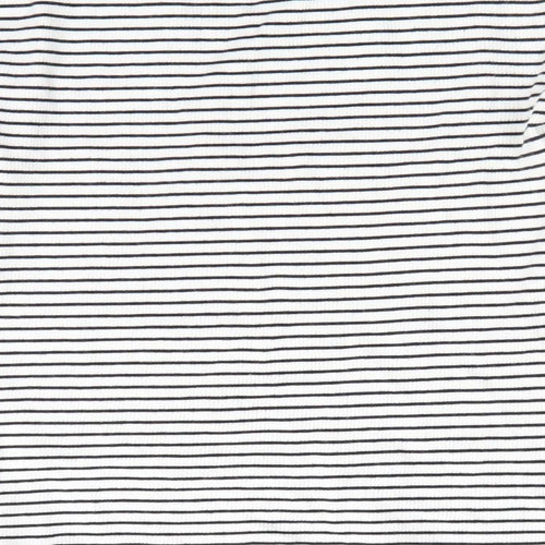 NEXT Girls Black Striped  Basic Casual Size 11 Years  - Black & White Stripe