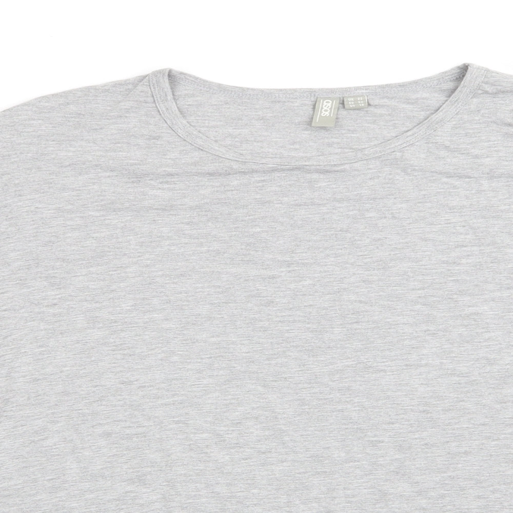 ASOS Womens Grey   Tunic T-Shirt Size 22