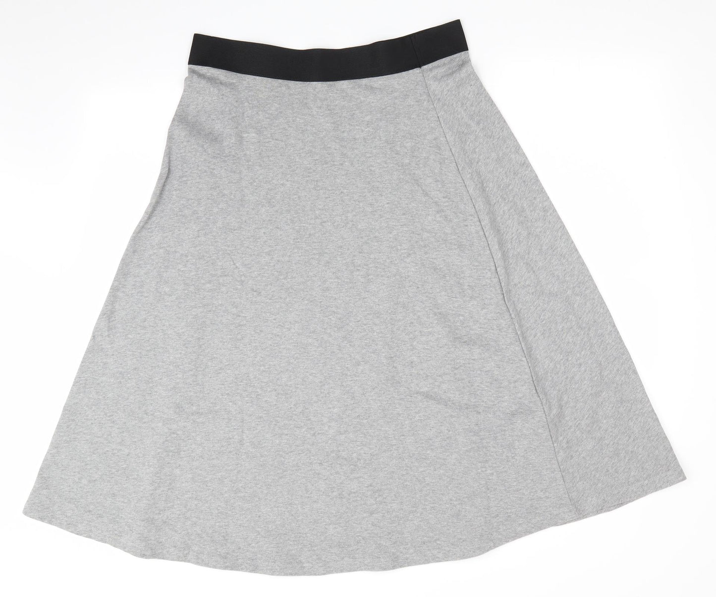 Marks and Spencer Womens Grey   Flare Skirt Size 12  - Sweatshirt type fabric
