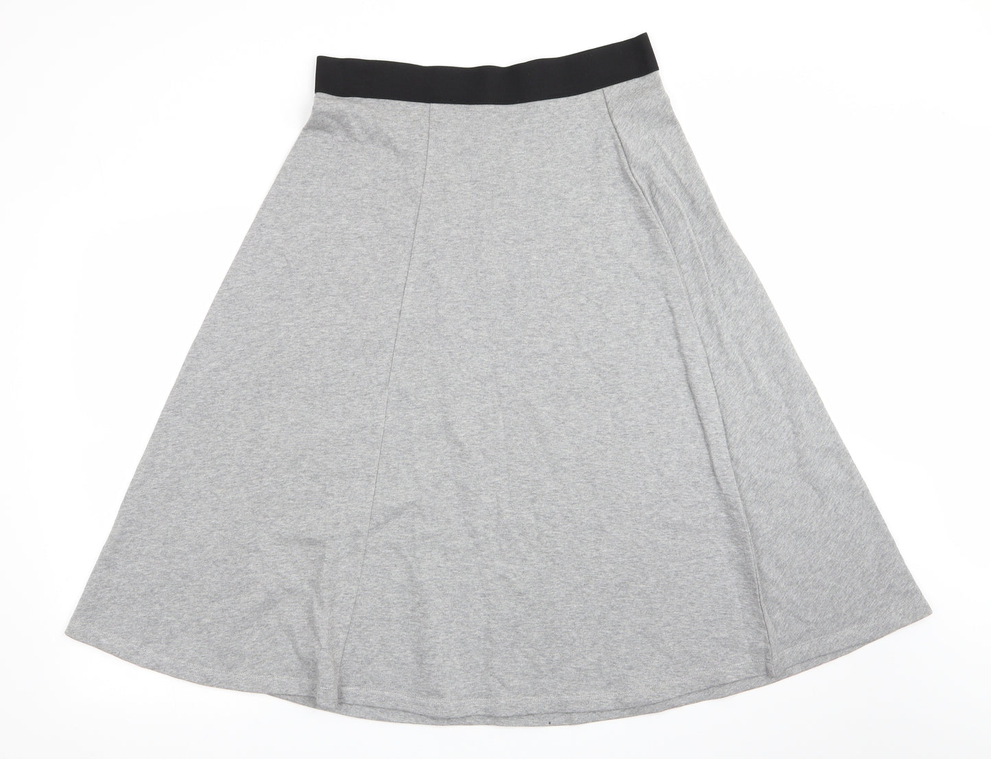Marks and Spencer Womens Grey   Flare Skirt Size 12  - Sweatshirt type fabric