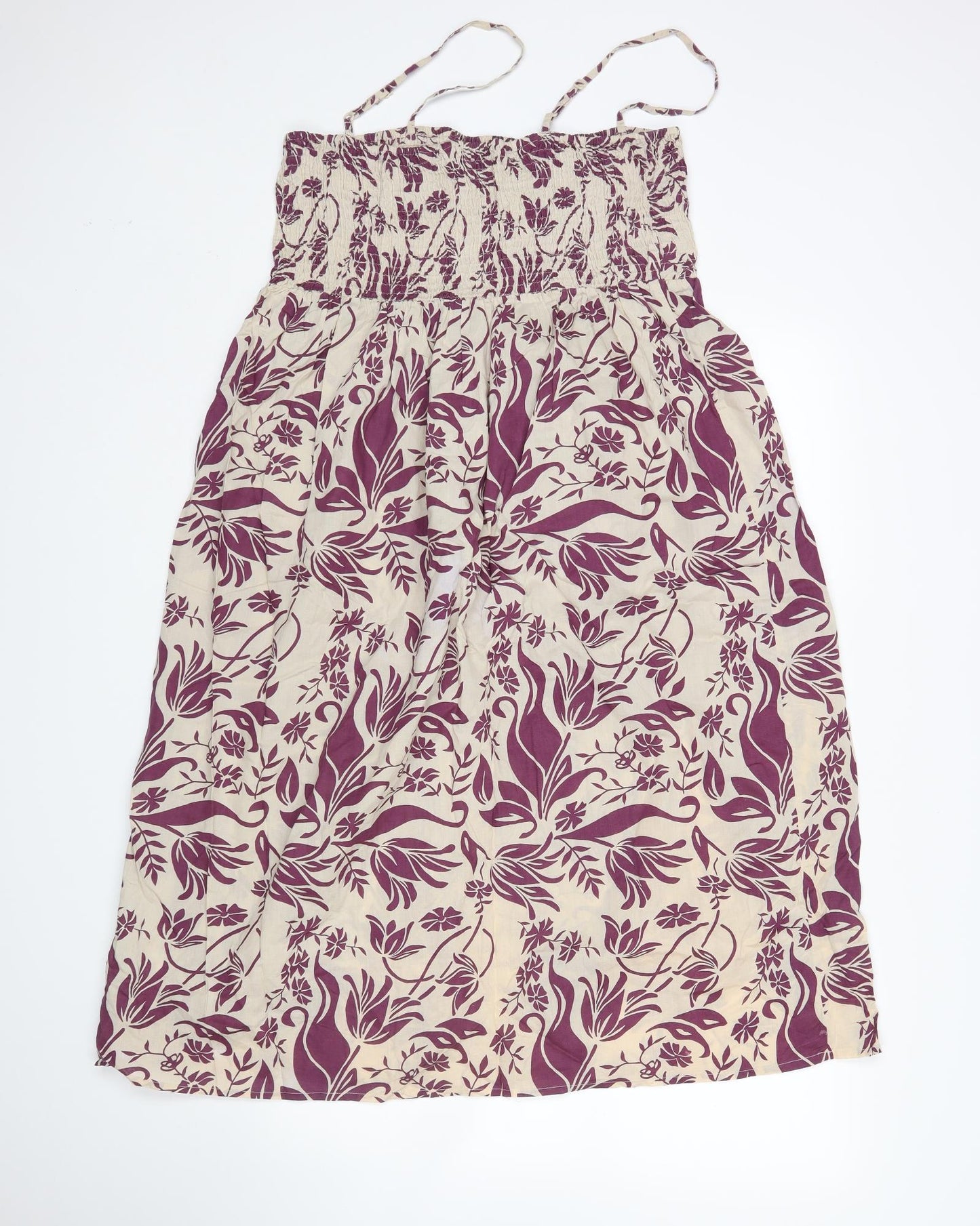 M&S Womens Multicoloured Floral  Tank Dress  Size 12