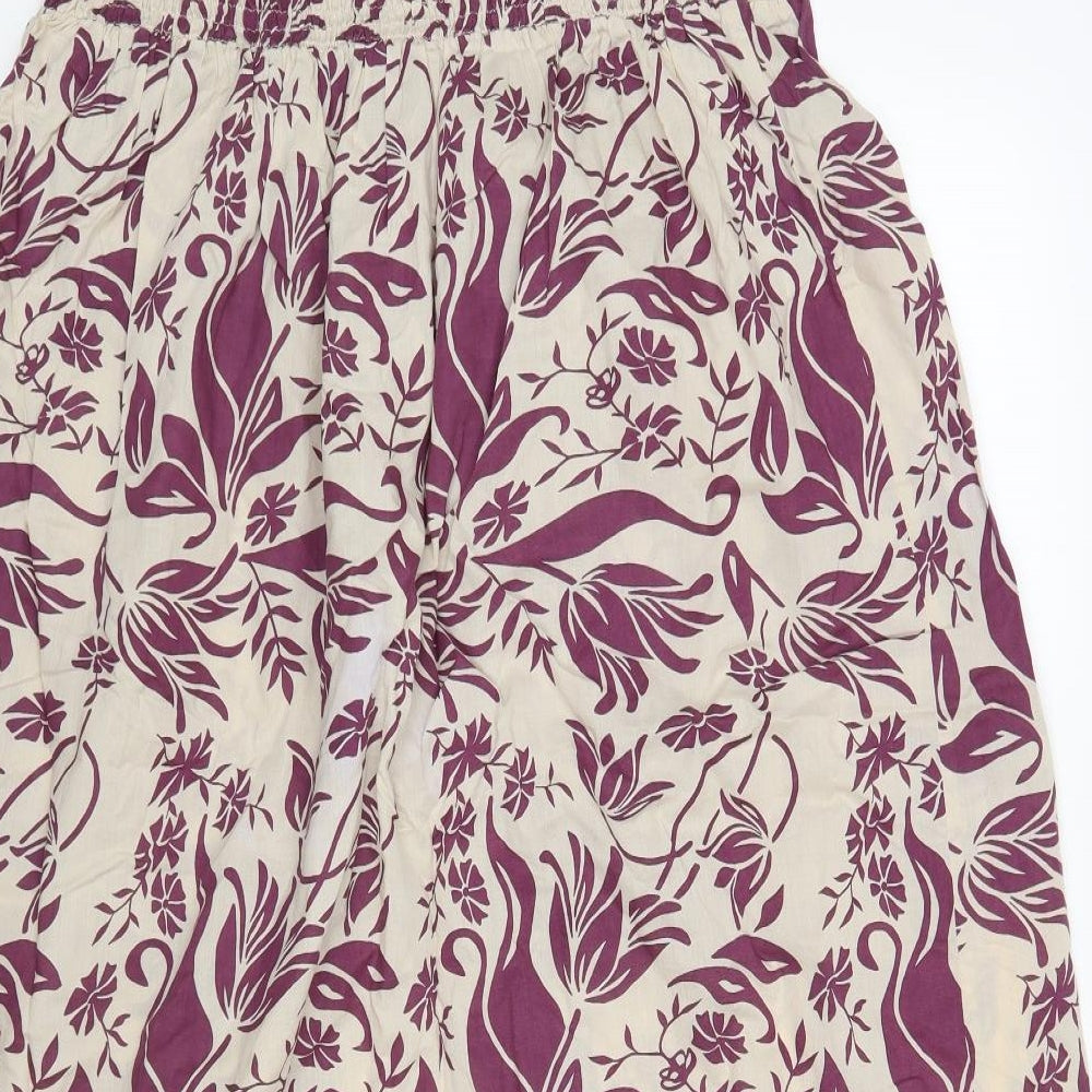 M&S Womens Multicoloured Floral  Tank Dress  Size 12