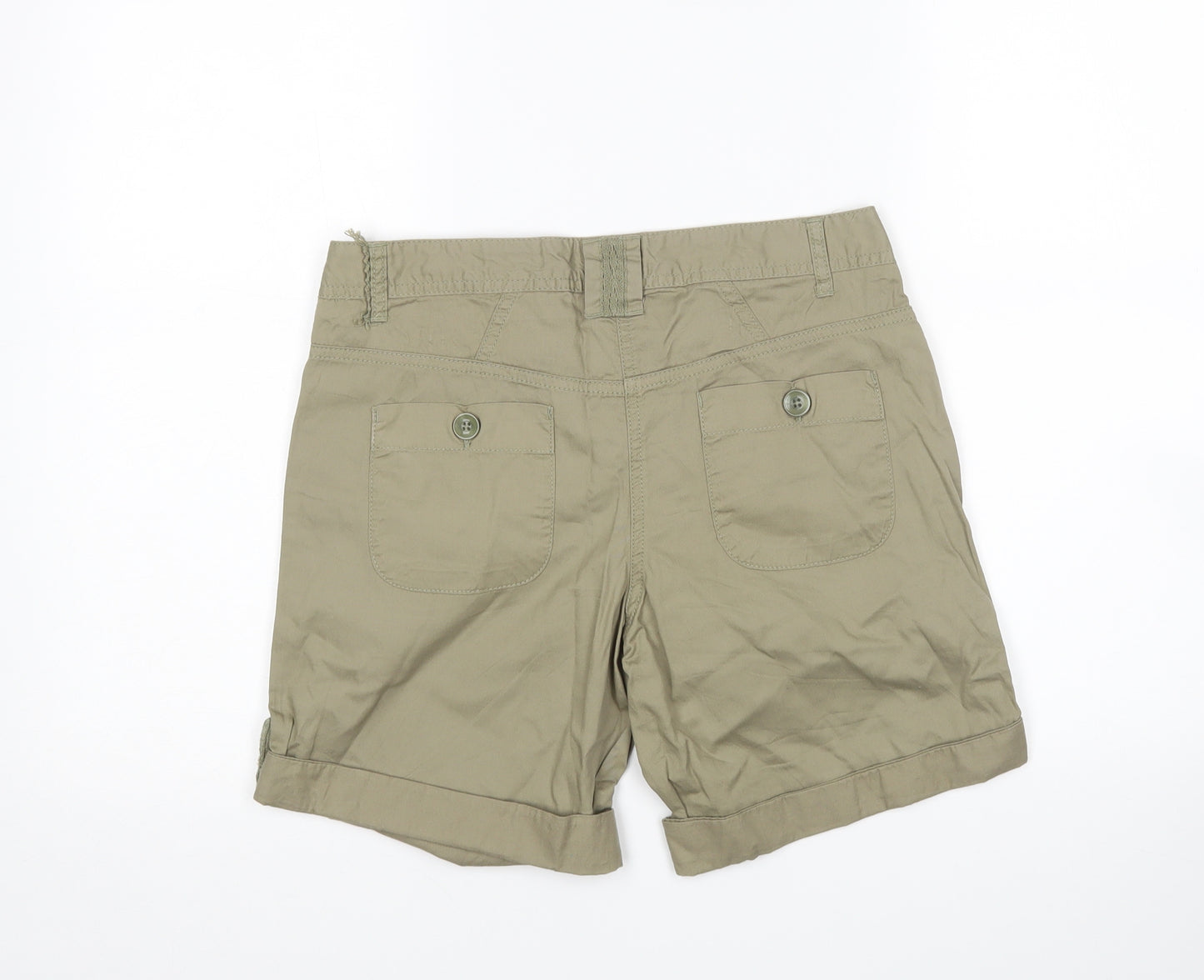 F&F Womens Green   Chino Shorts Size 8