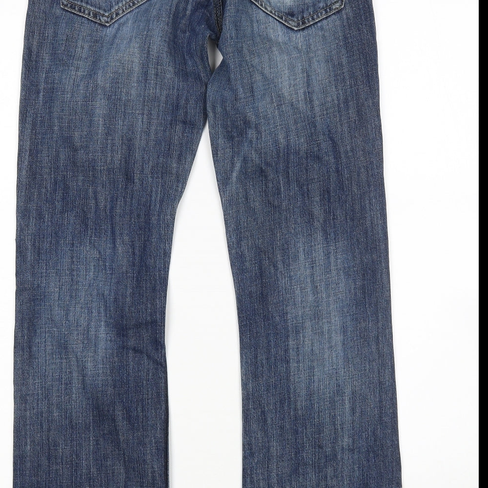 NEXT Mens Blue   Bootcut Jeans Size 30 L29 in
