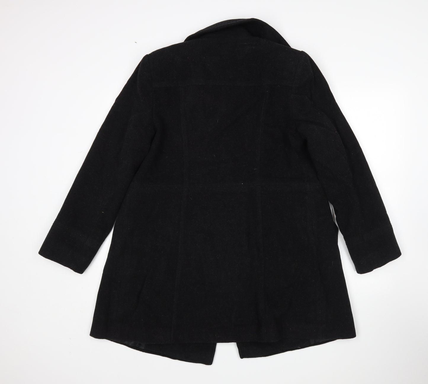 BHS Womens Black   Overcoat Coat Size 14