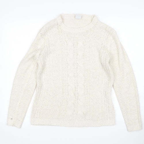 Vera Moda Womens Ivory   Pullover Jumper Size M