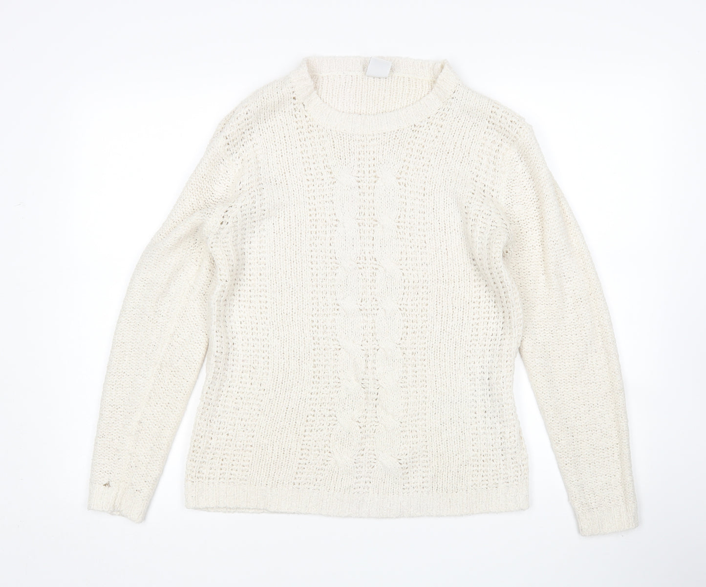 Vera Moda Womens Ivory   Pullover Jumper Size M