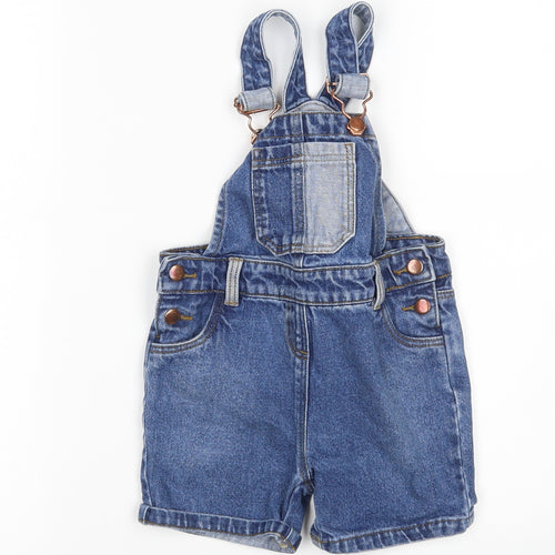 Nutmeg Girls Blue   Dungaree One-Piece Size 18-24 Months