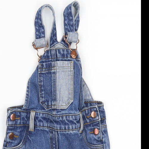 Nutmeg Girls Blue   Dungaree One-Piece Size 18-24 Months