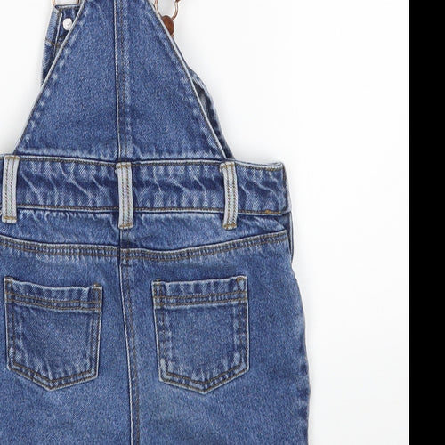 Nutmeg Girls Blue   Dungaree One-Piece Size 18-24 Months