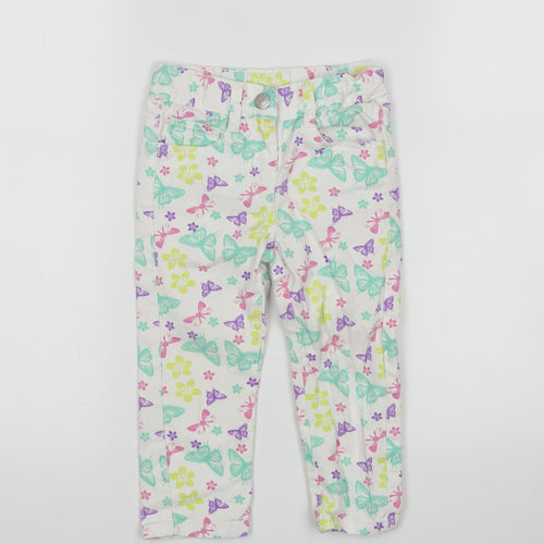 Lupilu Girls Multicoloured Animal Print   Jeans Size 18 Months