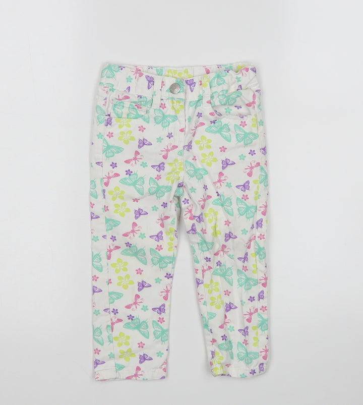 Lupilu Girls Multicoloured Animal Print Jeans Size 18 Months