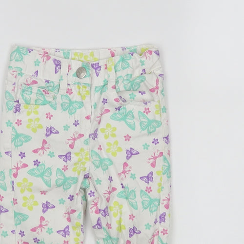 Lupilu Girls Multicoloured Animal Print   Jeans Size 18 Months