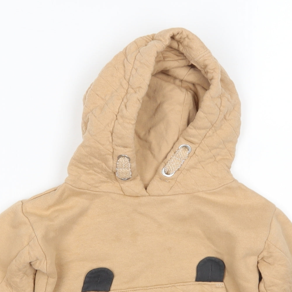 Nutmeg Girls Brown   Pullover Hoodie Size 2-3 Years  - Panda