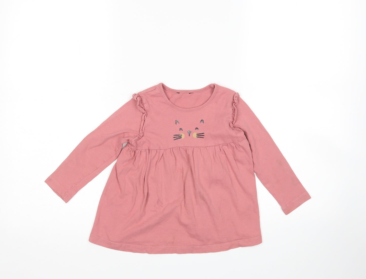George Girls Pink   T-Shirt Dress  Size 2-3 Years